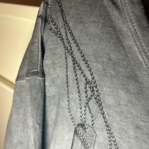 Marc Ecko trompe loeil rosary longsleeve button shirt - Picture 4 of 8